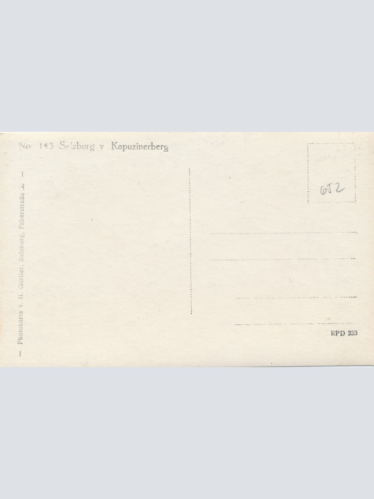 AK, Salzburg von Kapuzinerberg (S1467)