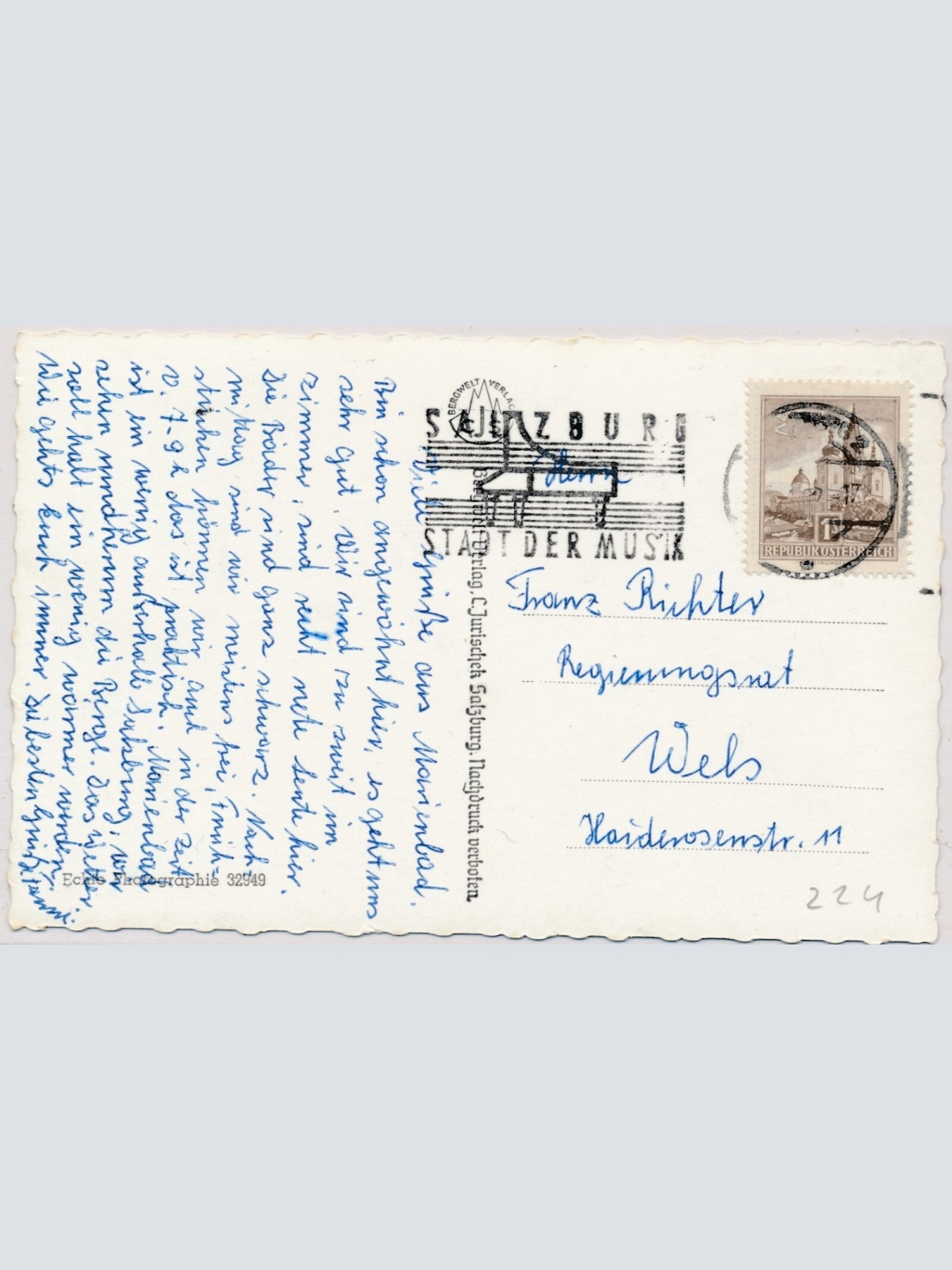 AK, Moorheilbad Marienbad bei Salzburg (S1464)