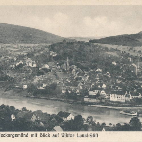 AK, Luftkurort Neckargemünd mit Blick auf Viktor Lenel-Stift (S1273)