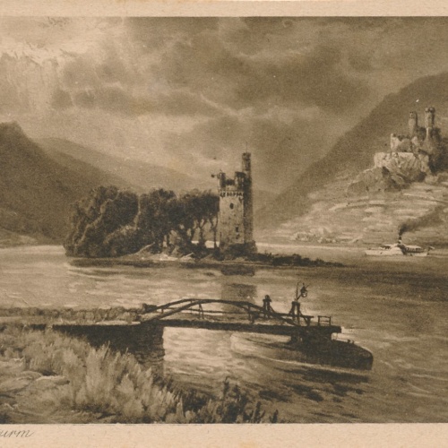 AK, Der Mäuseturm, Bingen am Rhein, Rheinland-Pfalz (S1319)