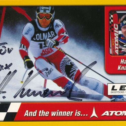 AK, Autogramm-Karte, Hans Knauss, Alpiner Skirennläufer(S1631)