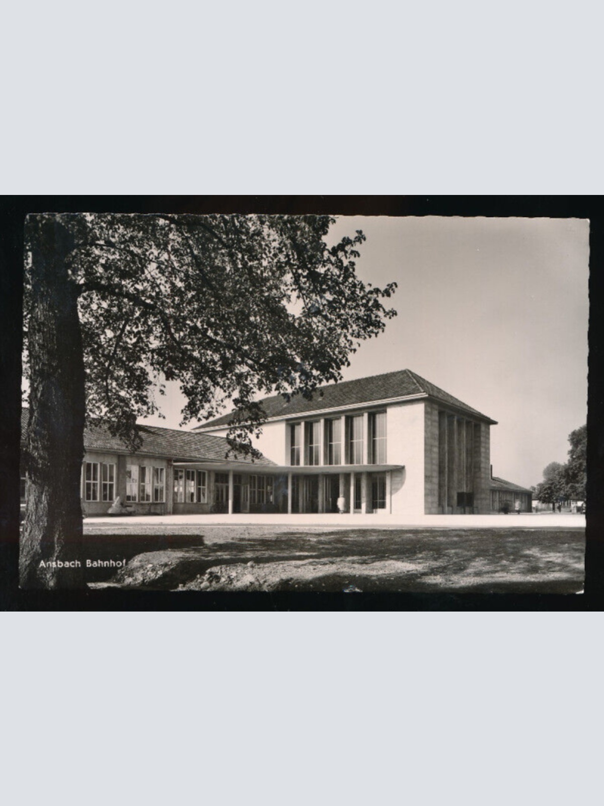 AK aus Ansbach mit Bahnhof Bayern (5838)