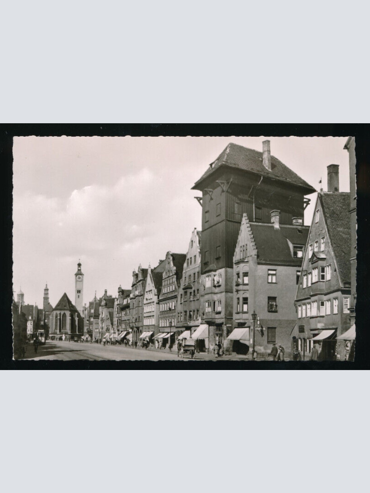 AK aus Augsburg Jakoberstraße mit Färberhaus Bayern (5839)