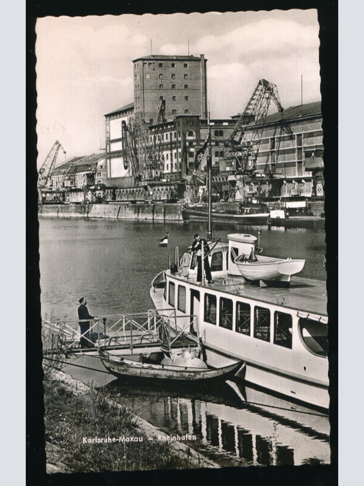 AK aus Karlsruhe Rheinhafen Baden - Württemberg (5843)