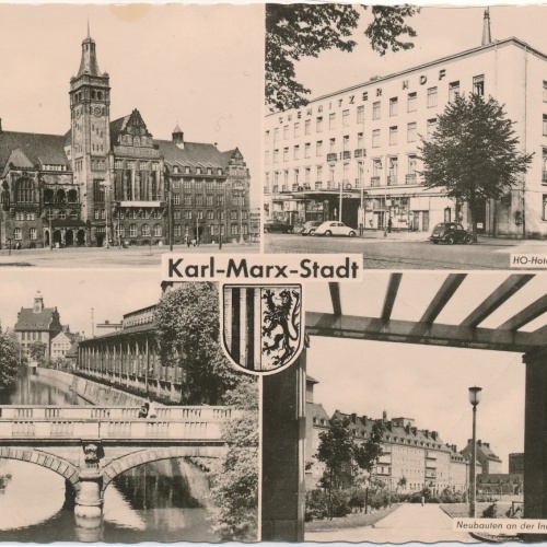 AK, Karl Marx Stadt, Sachsen, HO-Hotel Chemnitzer Hof (S1328)