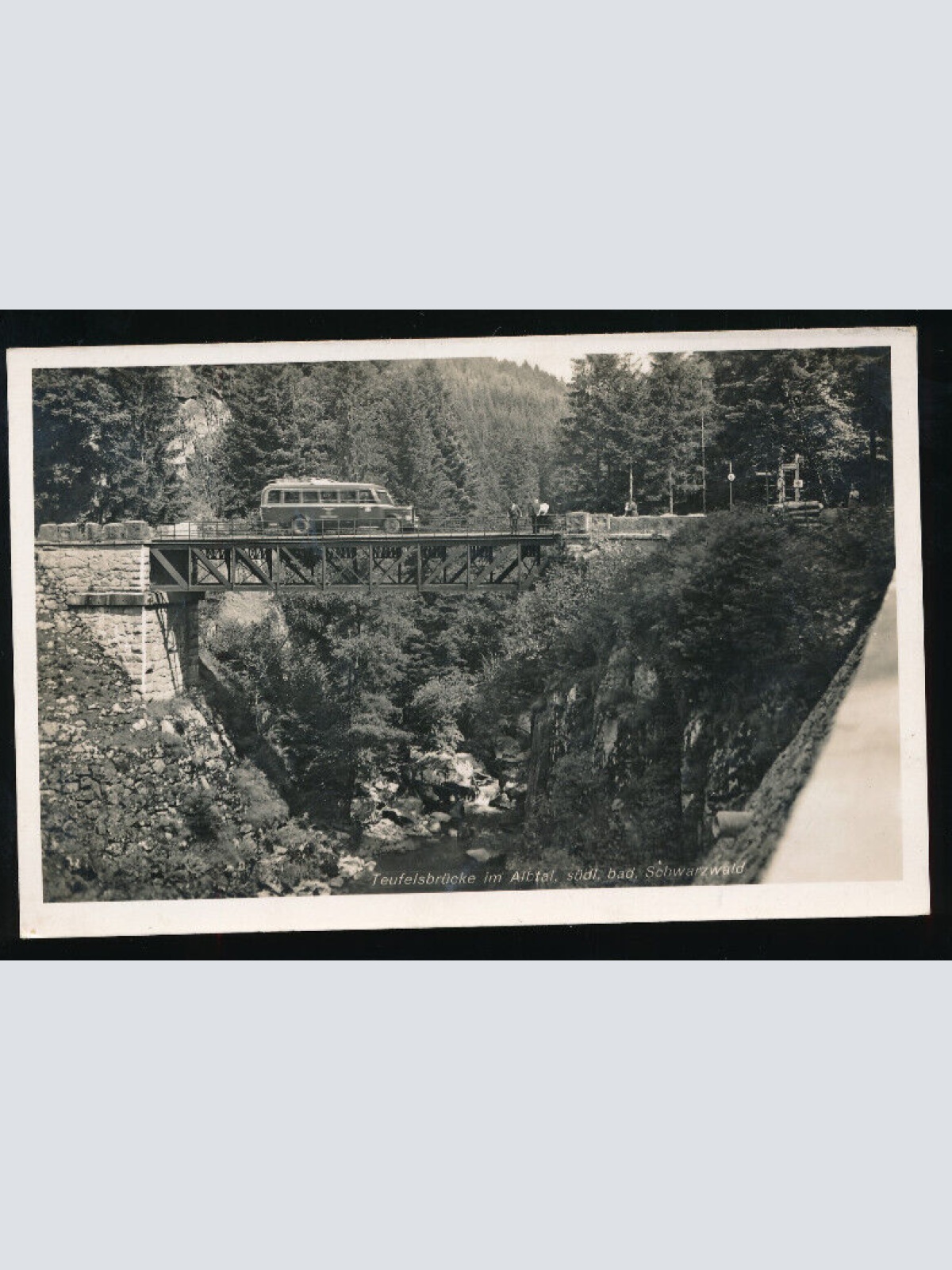 AK von der Teufelsbrücke im Schwarzwald Baden - Württemberg (5855)