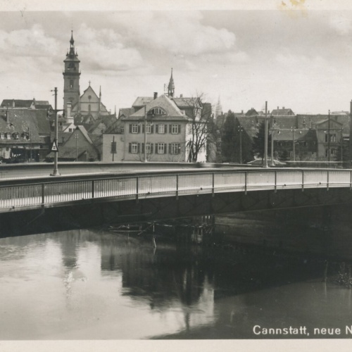 AK, Cannstatt, neue Neckarbrücke, Baden-Württemberg (S1605)