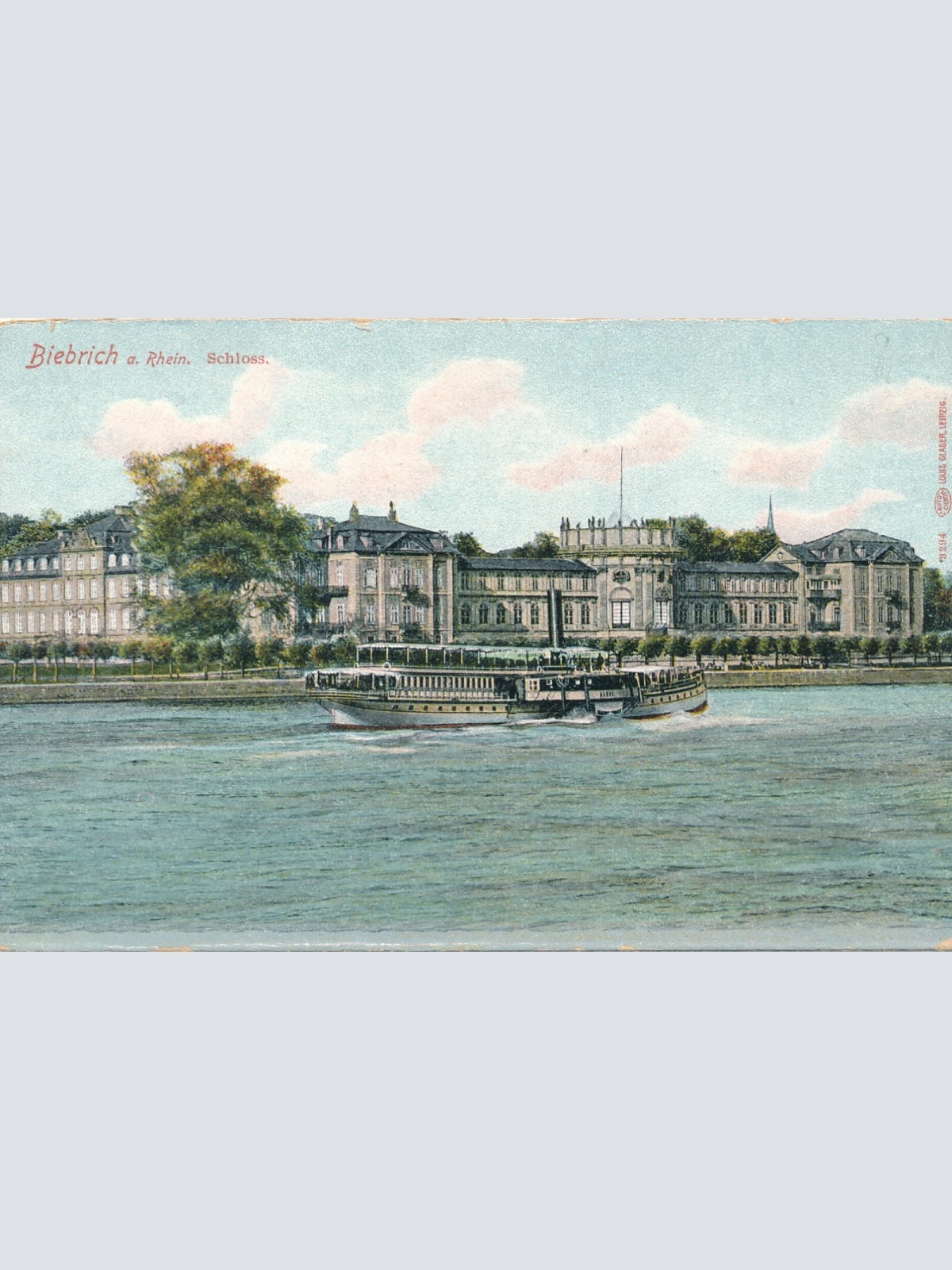 AK, Biebrich am Rhein, Schloss, Wiesbaden, Hessen (S1588)