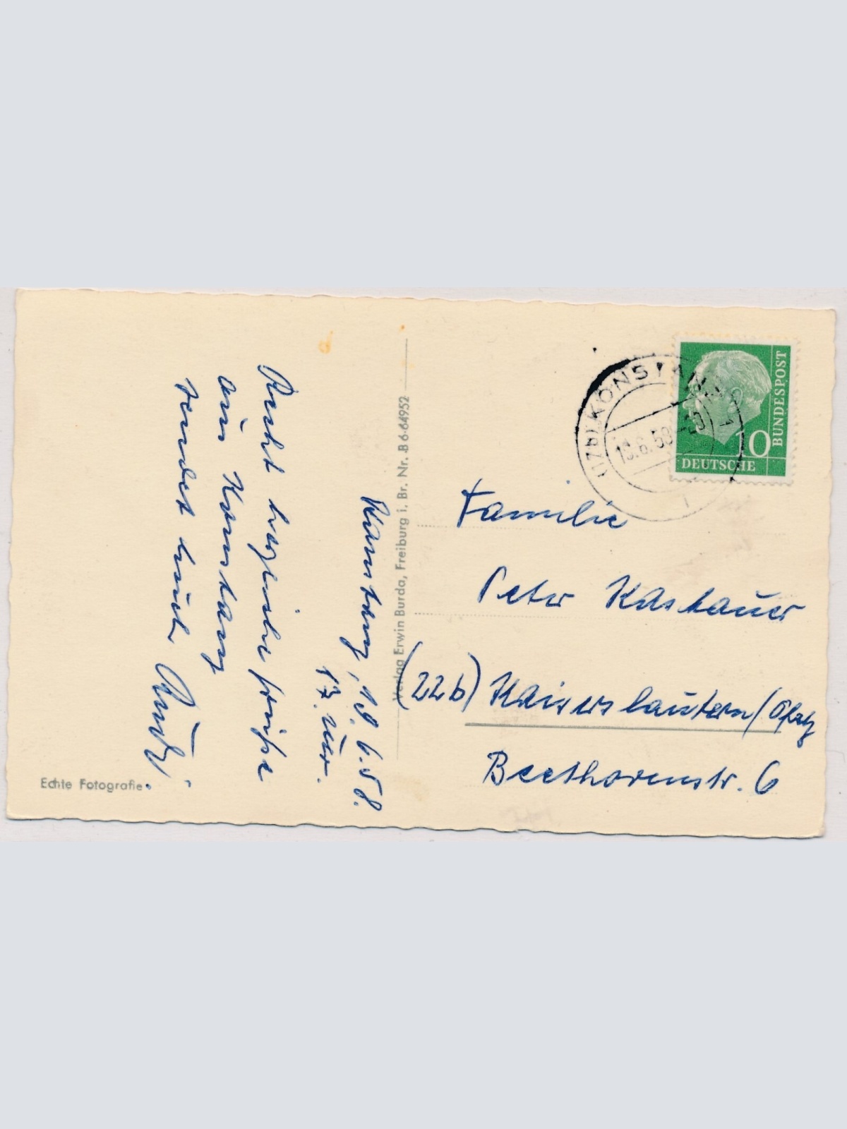 AK, Konstanz, Bodensee, Marktstätte mit Blick zum Hafen (S1293)