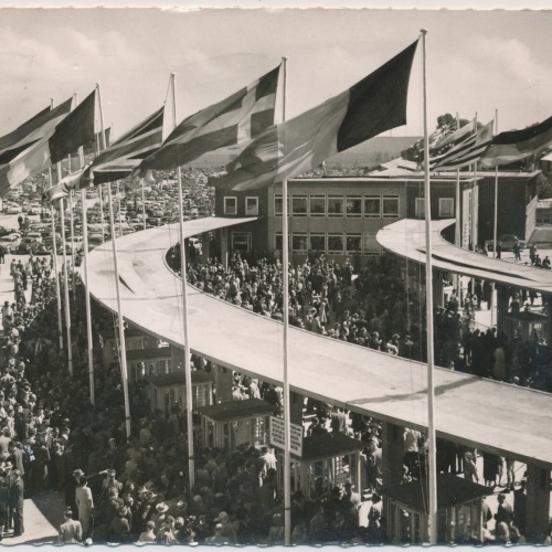 AK, Eingang zur Messe in Hannover, Niedersachsen (S1701)