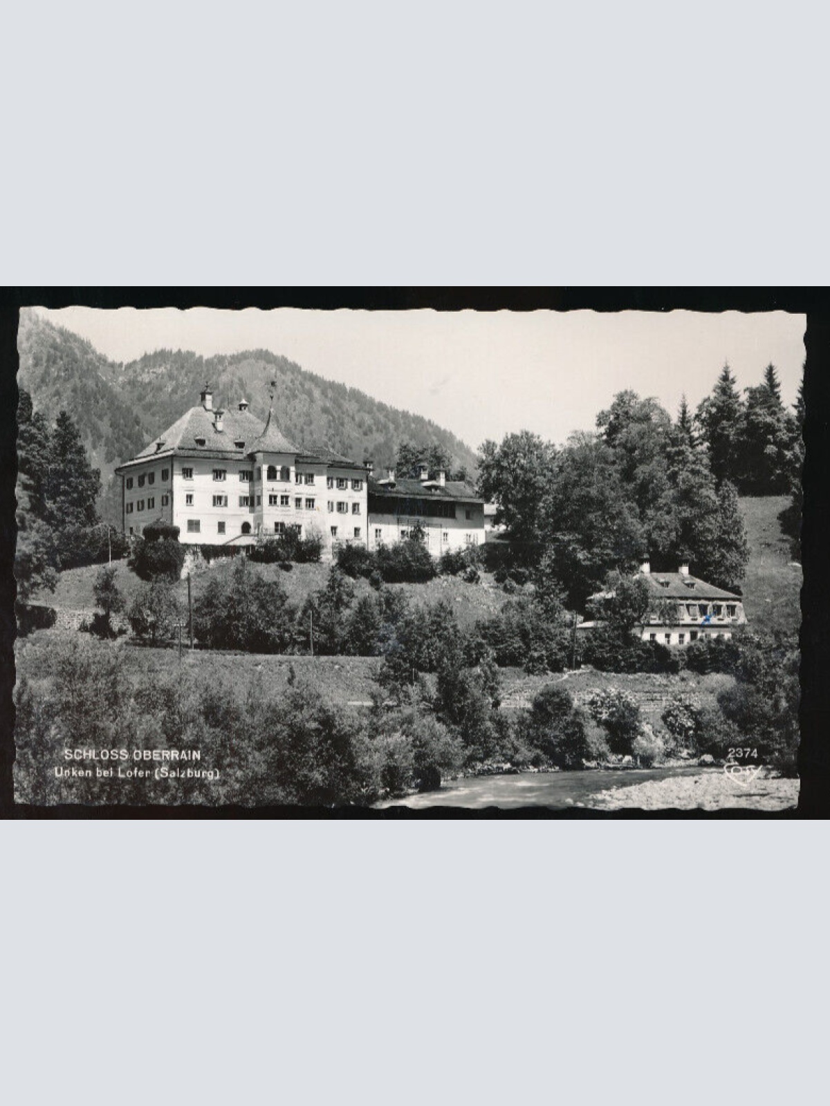 AK vom Schloss Oberrain unken bei Lofer Salzburg (5900)