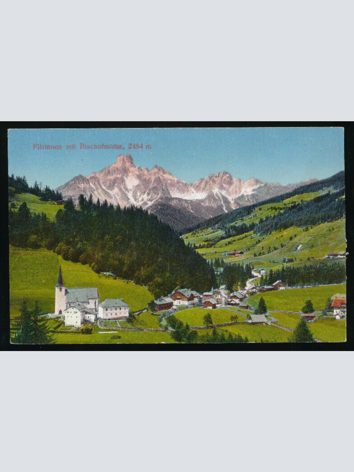 AK aus Filzmoos mit Bischofmütze Salzburg (5899)