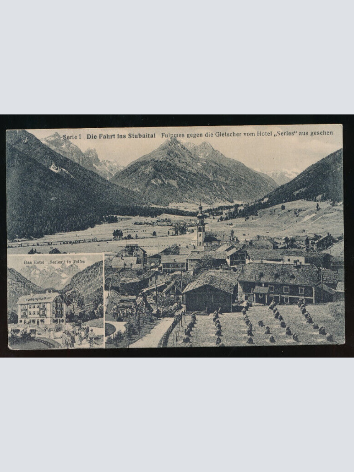 AK aus Fulpmes mit Hotel das Hotel Stubaital Tirol (5886)
