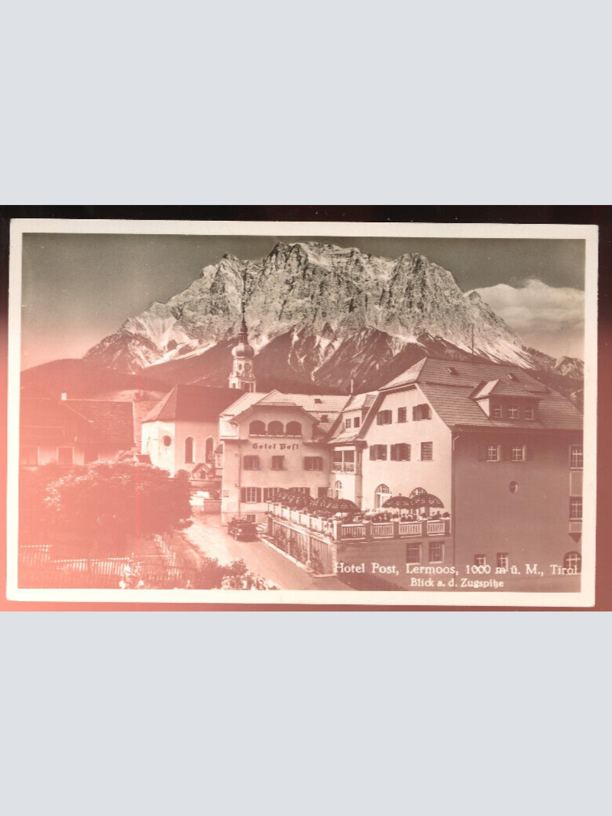 AK aus Leermoos mit Hotel Post Tirol (5910)