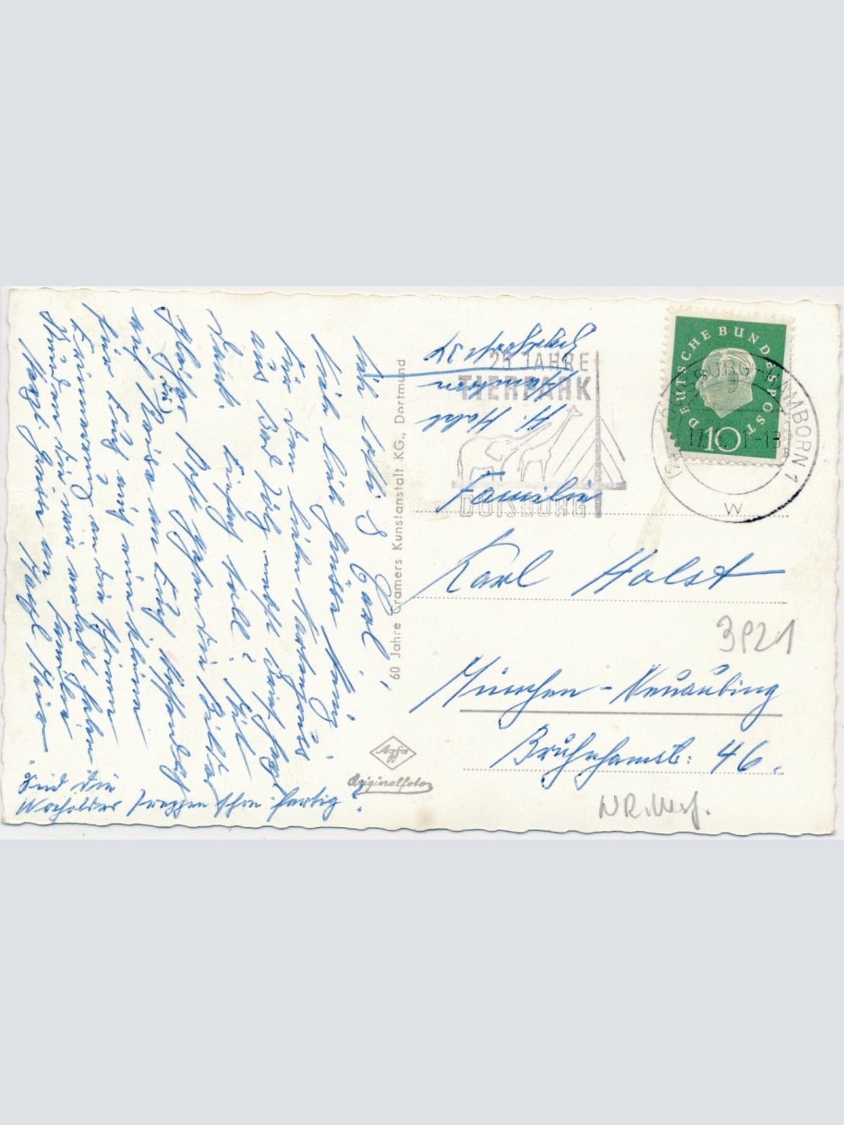 AK, Gruß aus der Industriestadt Hamborn, Duisburg, Nordrhein-Westfalen (S1677)