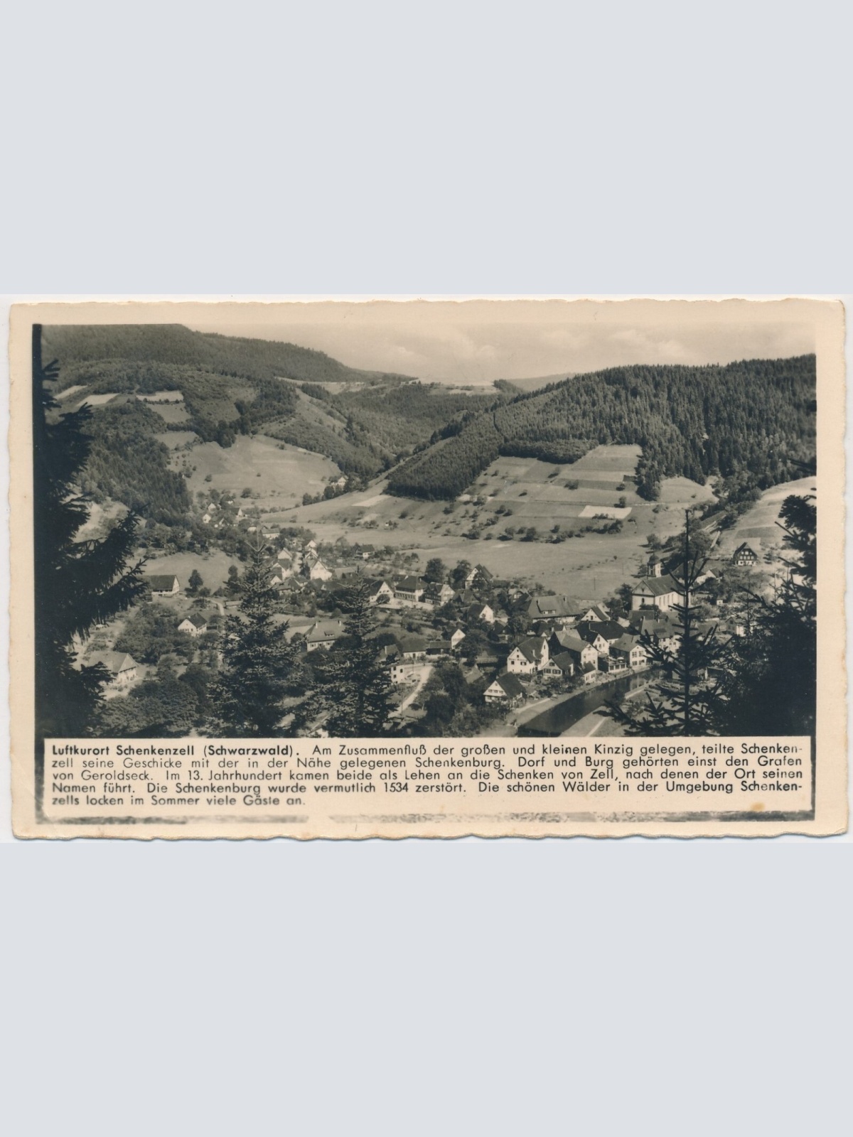 AK, Luftkurort Schenkenzell, Schwarzwald, Baden-Württemberg (S1687)
