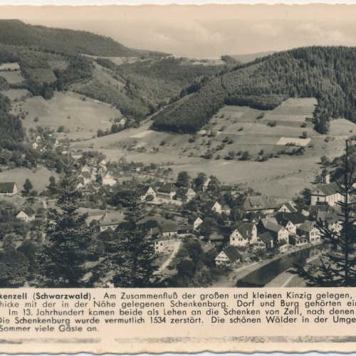 AK, Luftkurort Schenkenzell, Schwarzwald, Baden-Württemberg (S1687)