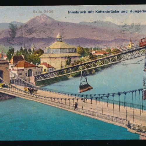 AK aus Insbruck mit Kettenbrücke Tirol (5786)