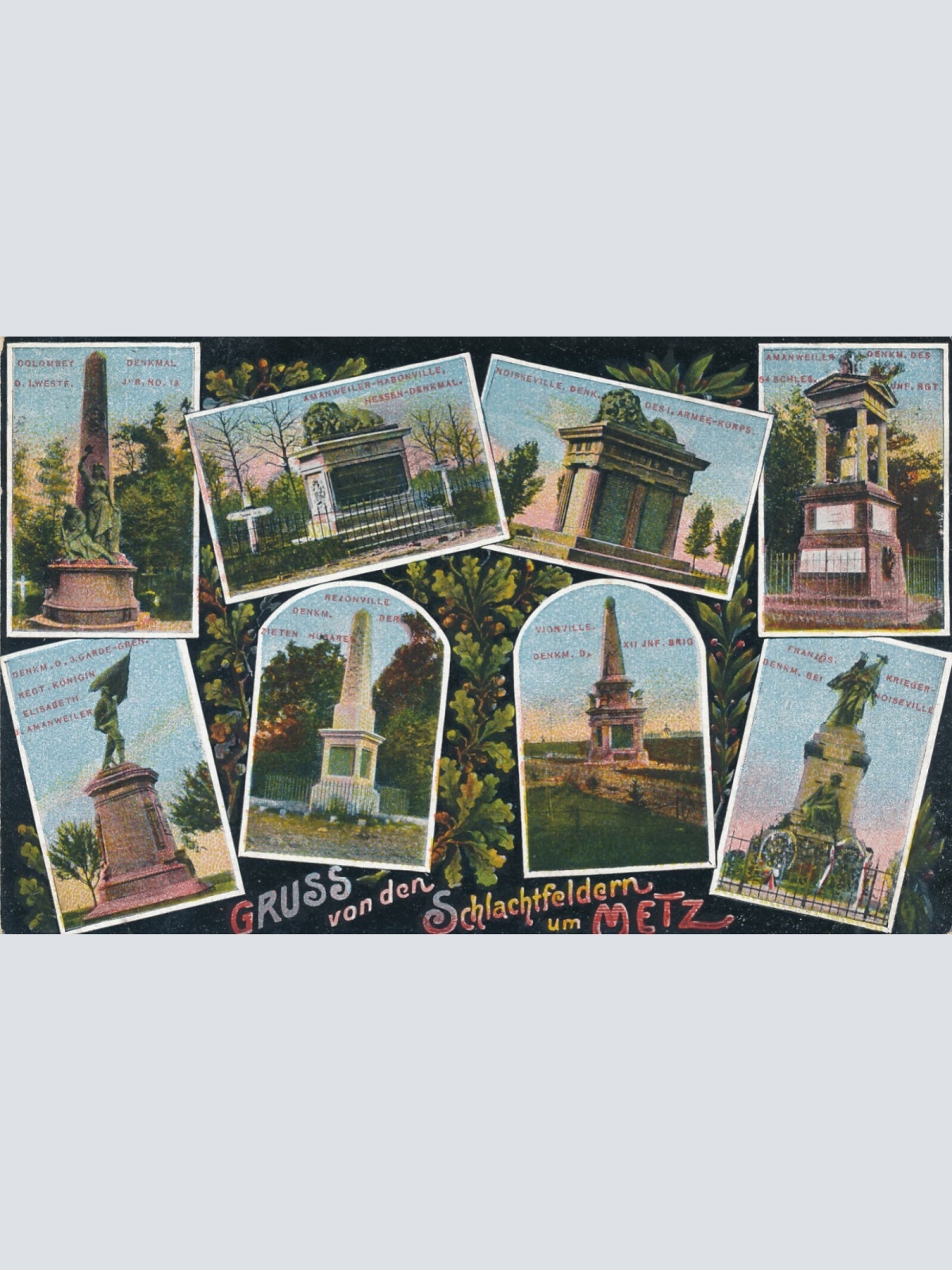 AK, Gruß von den Schlachtfeldern um Metz, Frankreich (S1899)
