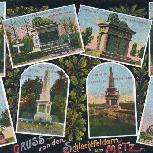 AK, Gruß von den Schlachtfeldern um Metz, Frankreich (S1899)