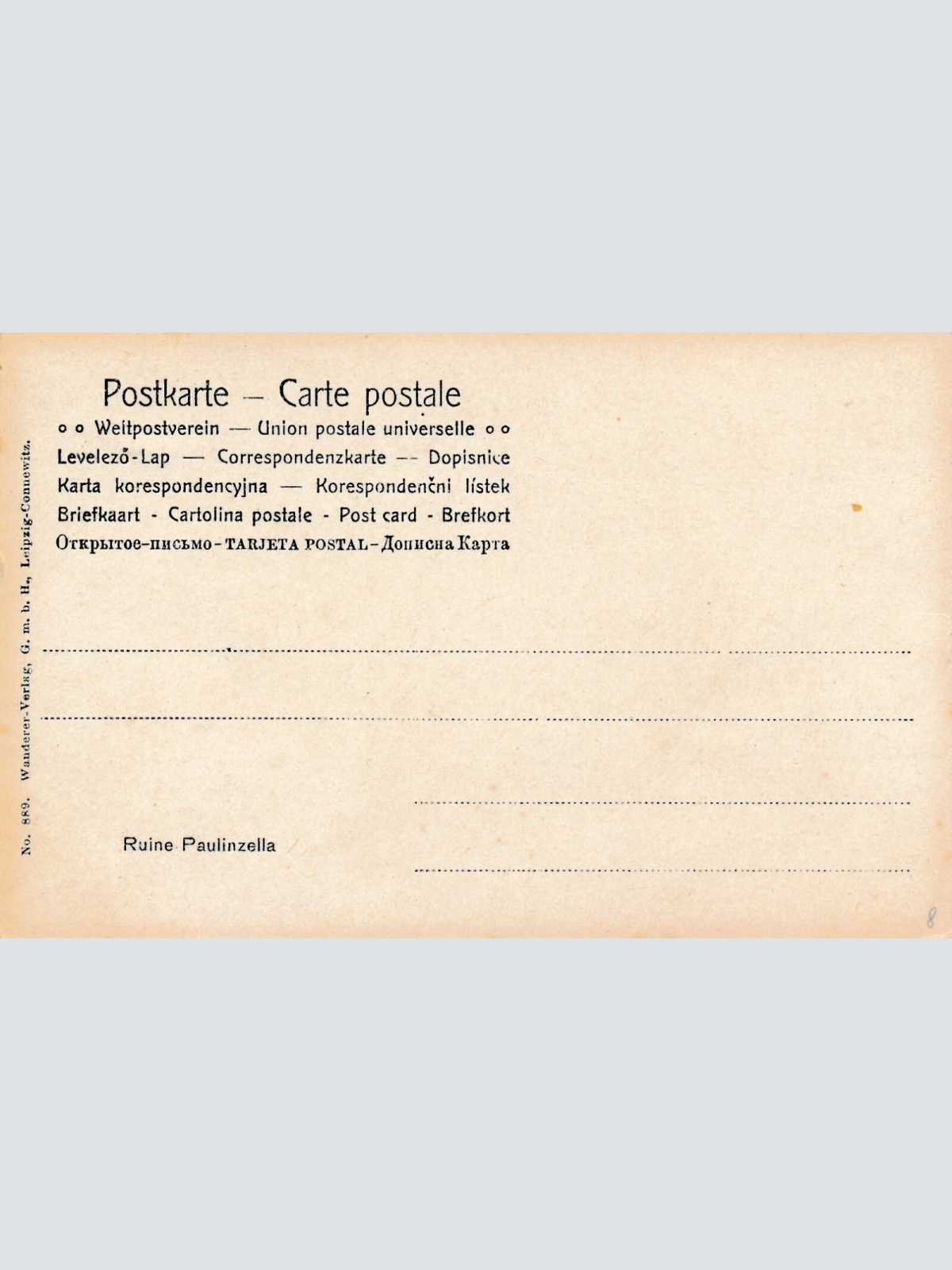 AK, Ruine Paulinzella, Thüringen (S1902)