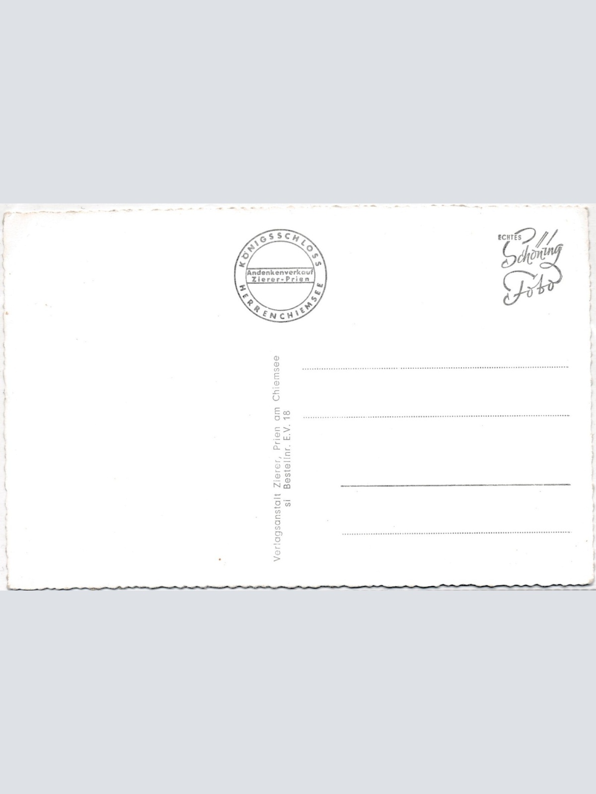 AK, König Ludwig II., Gruß vom Prunkschloss Herrenchiemsee, Bayern (S1571)