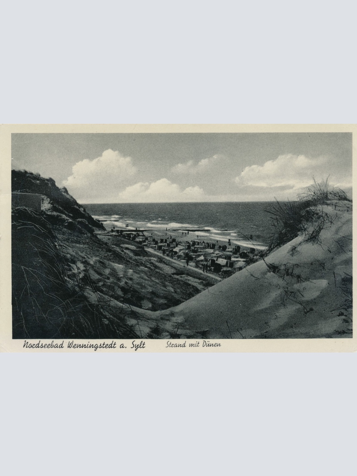 AK Nordseebad Wenningstedt a. Sylt, Strand mit Dünen, Schleswig-Holstein (S1568)