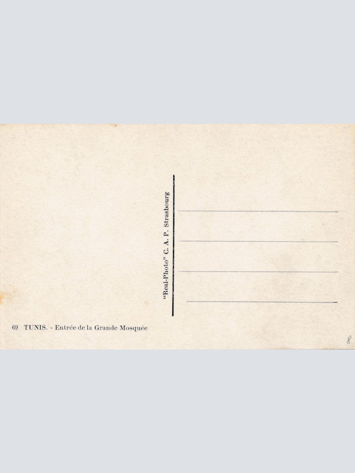 AK, Tunis - Entree de la Grande Mosquee (S1924)