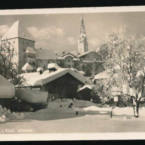 AK aus Kitzbühel Winterkarte Tirol (5601)