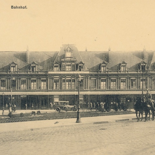 AK, Saint-Quentin, Bahnhof, Frankreich (S1916)
