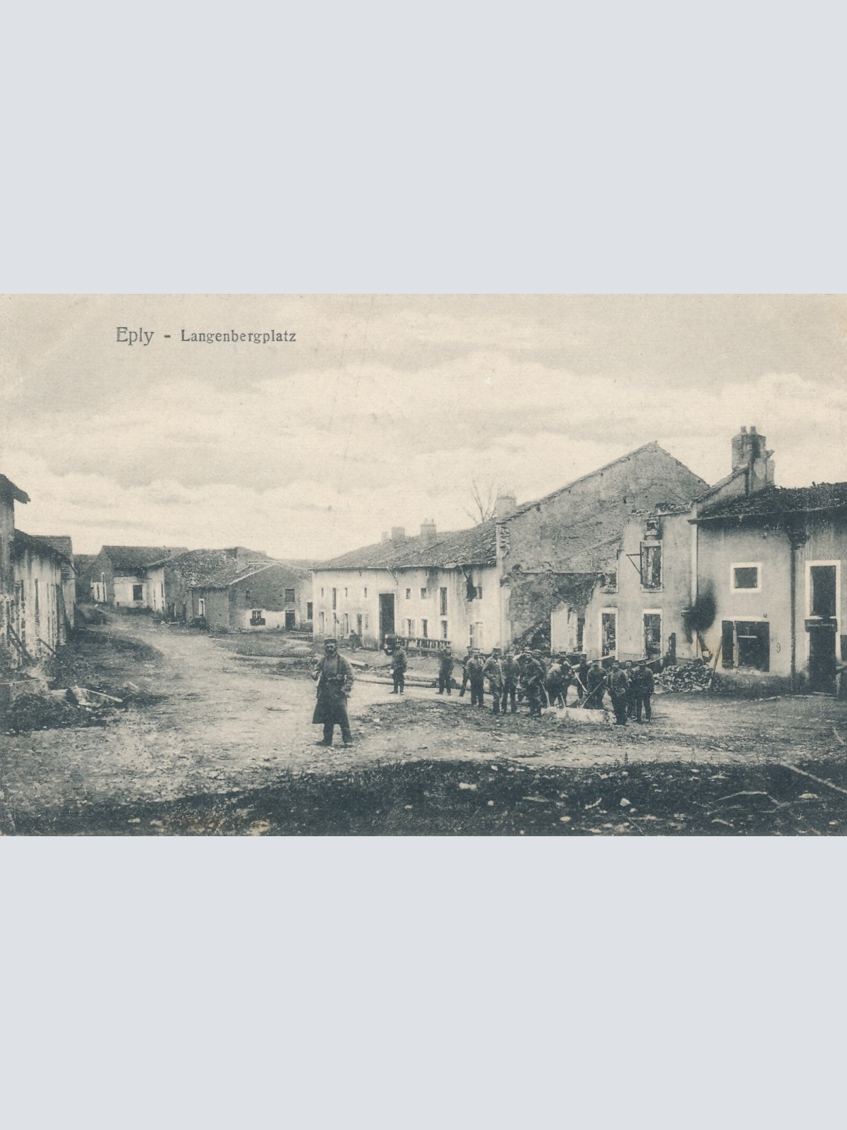 AK, Eply, Langenbergplatz, Frankreich (S1913)