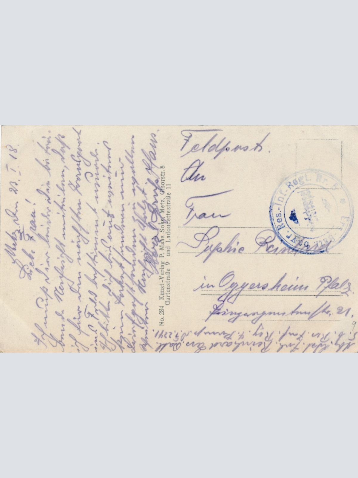 AK, Eply, Langenbergplatz, Frankreich (S1913)