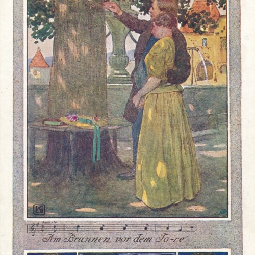 AK, Am Brunnen vor dem Tore (S1842)