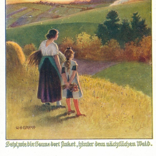 AK, Seht, wie die Sonne dort sinket, hinter dem nächtlichen Wald (S1844)