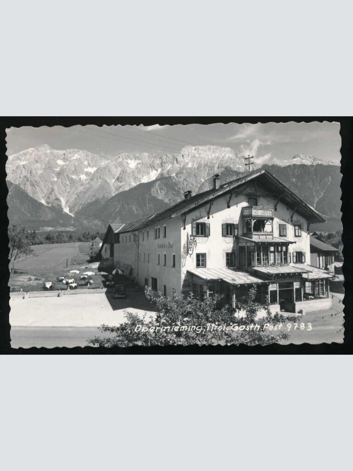 AK aus Obermieming mit Gasthof zur Post Tirol (5882)