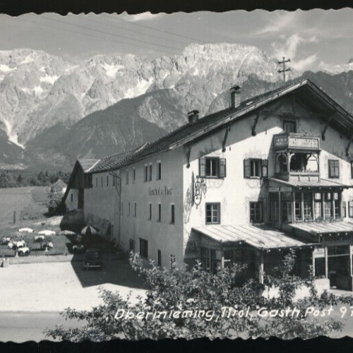 AK aus Obermieming mit Gasthof zur Post Tirol (5882)