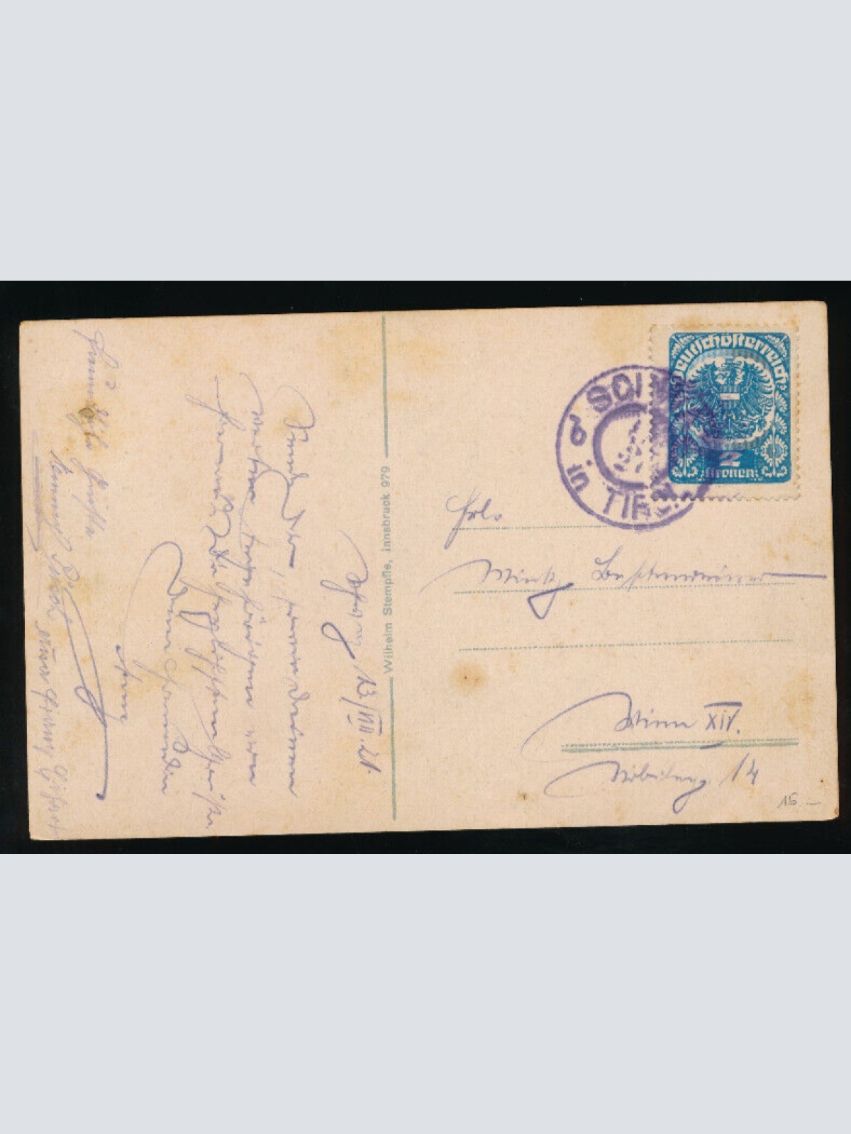 AK aus Schwaz gegen Stanserjoch Tirol (5774)