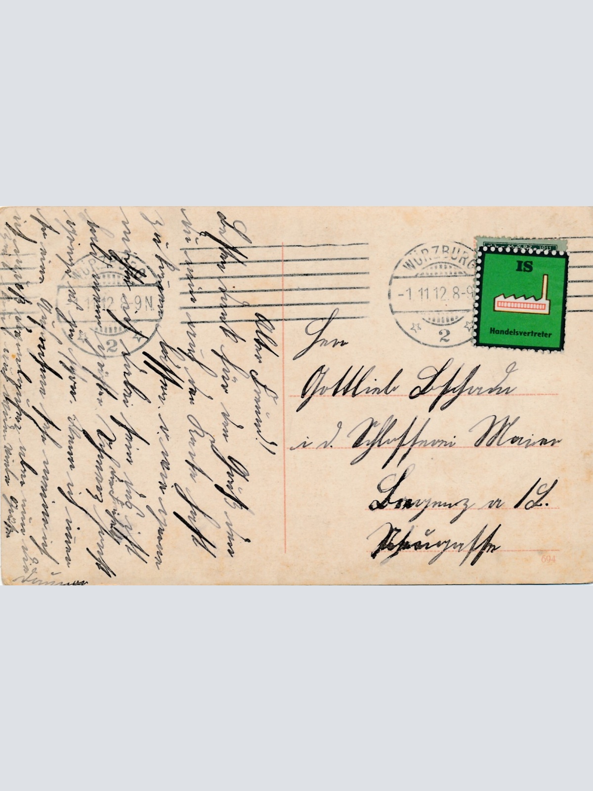 AK, Würzburg, Steinburg, Bayern (S1825)