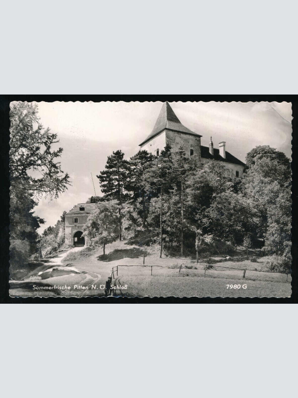 AK aus Pitten mit Schloß Niederösterreich (5767)