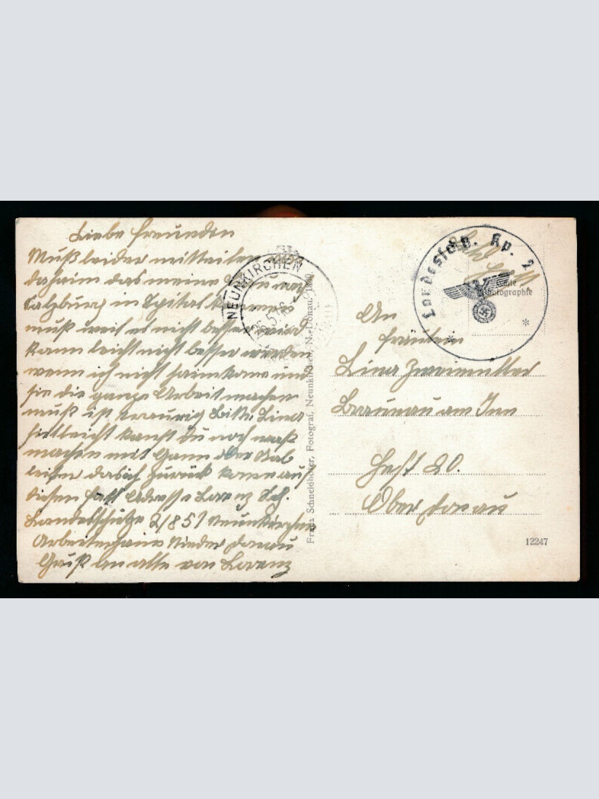 AK aus Neunkirchen Holzplatz Niederösterreich (5765)