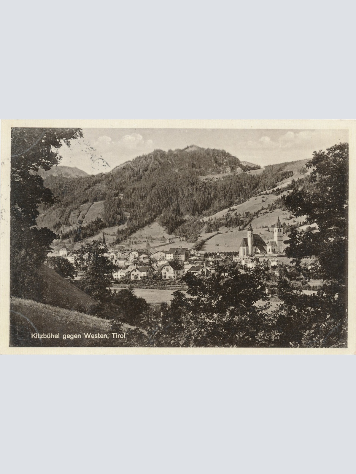 AK, Kitzbühel gegen Westen, Tirol (S1866)