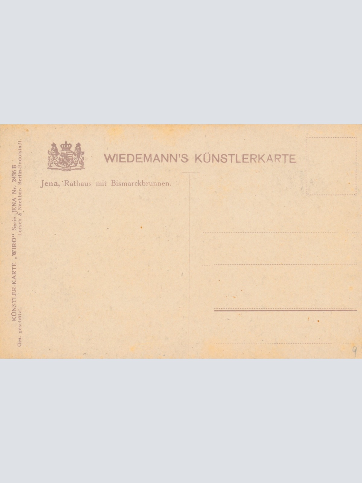 AK, Jena, Rathaus mit Bismarckbrunnen, Thüringen (S1859)