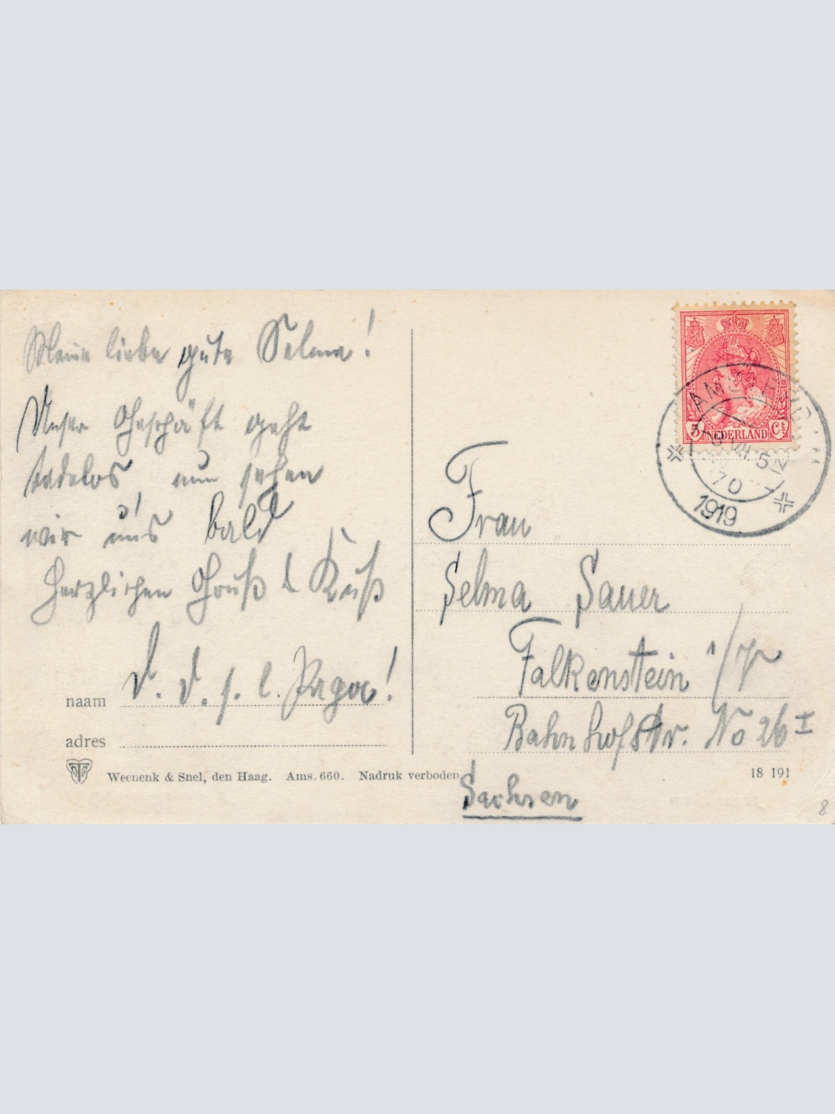 AK, Amsterdam, Montelbaanstoren, Niederlande (S1877)