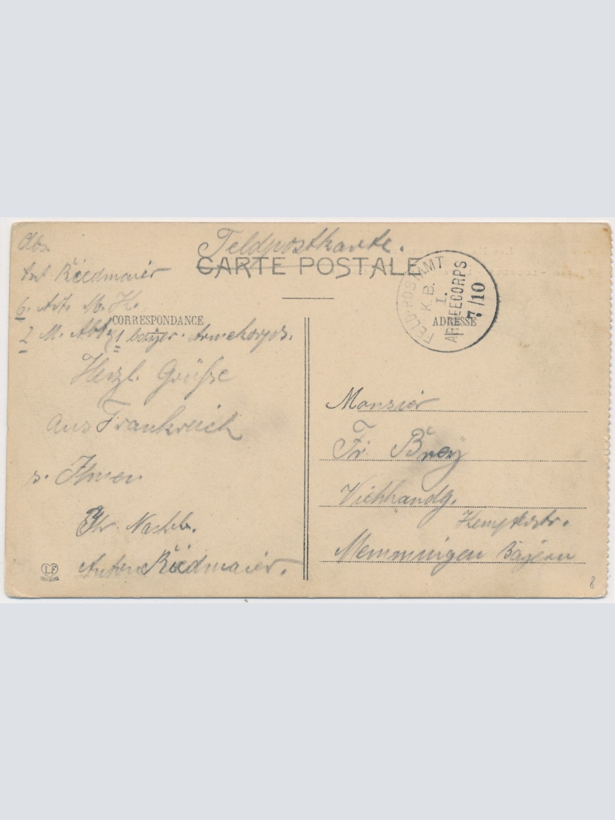 AK, Lourdes - Le Fort et Vallee D'Argeles, Frankreich (S1979)