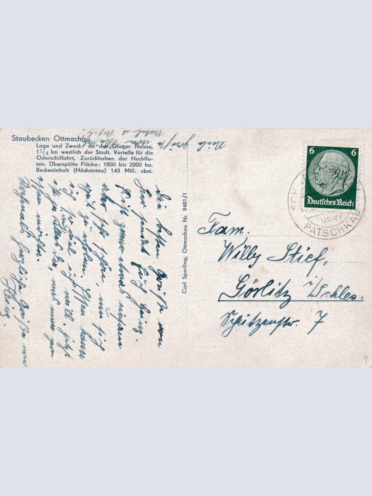 AK, Ottmachau, Stausee mit Kraftwerk, Polen (S1994)