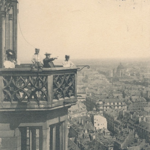 AK, Strassburg, Münster, Blick von der Plattform, Frankreich (S1999)