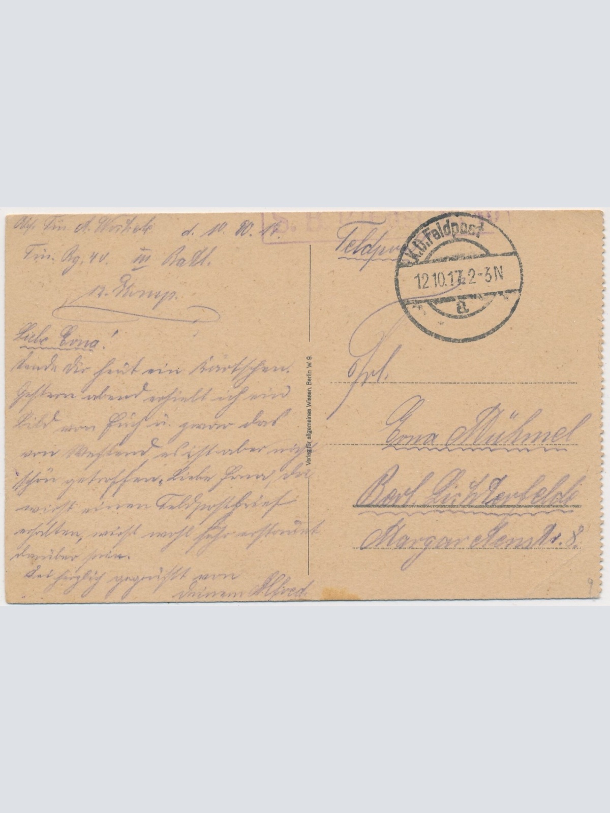 AK, Forgesbach und Trümmer von Forges, Frankreich (S1983)