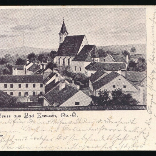 AK gruss aus Bad Kreuzen Oberösterreich (6021)