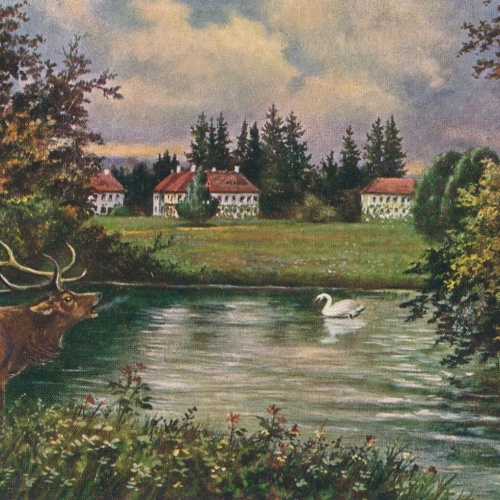 AK, Schloss Wilhelmsthal bei Eisenach, Thüringen (S2018)