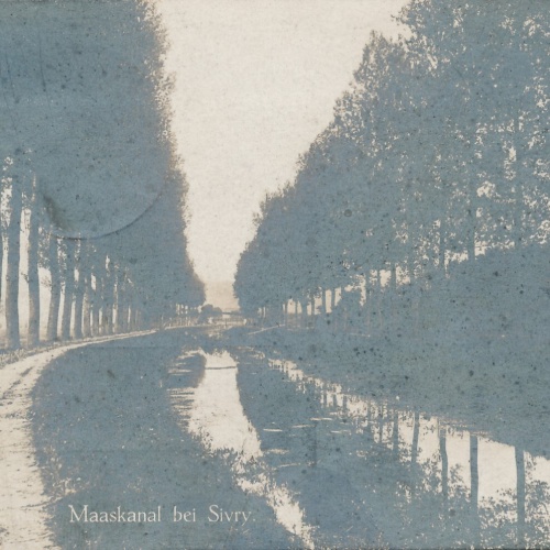 AK, Maaskanal bei Sivry, Frankreich (S1969)